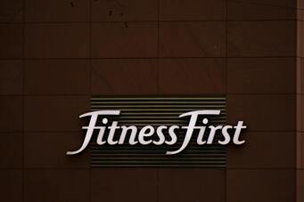 Front desk sign for fitness club in NJ
