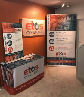 Custom banners for ETOS Consulting